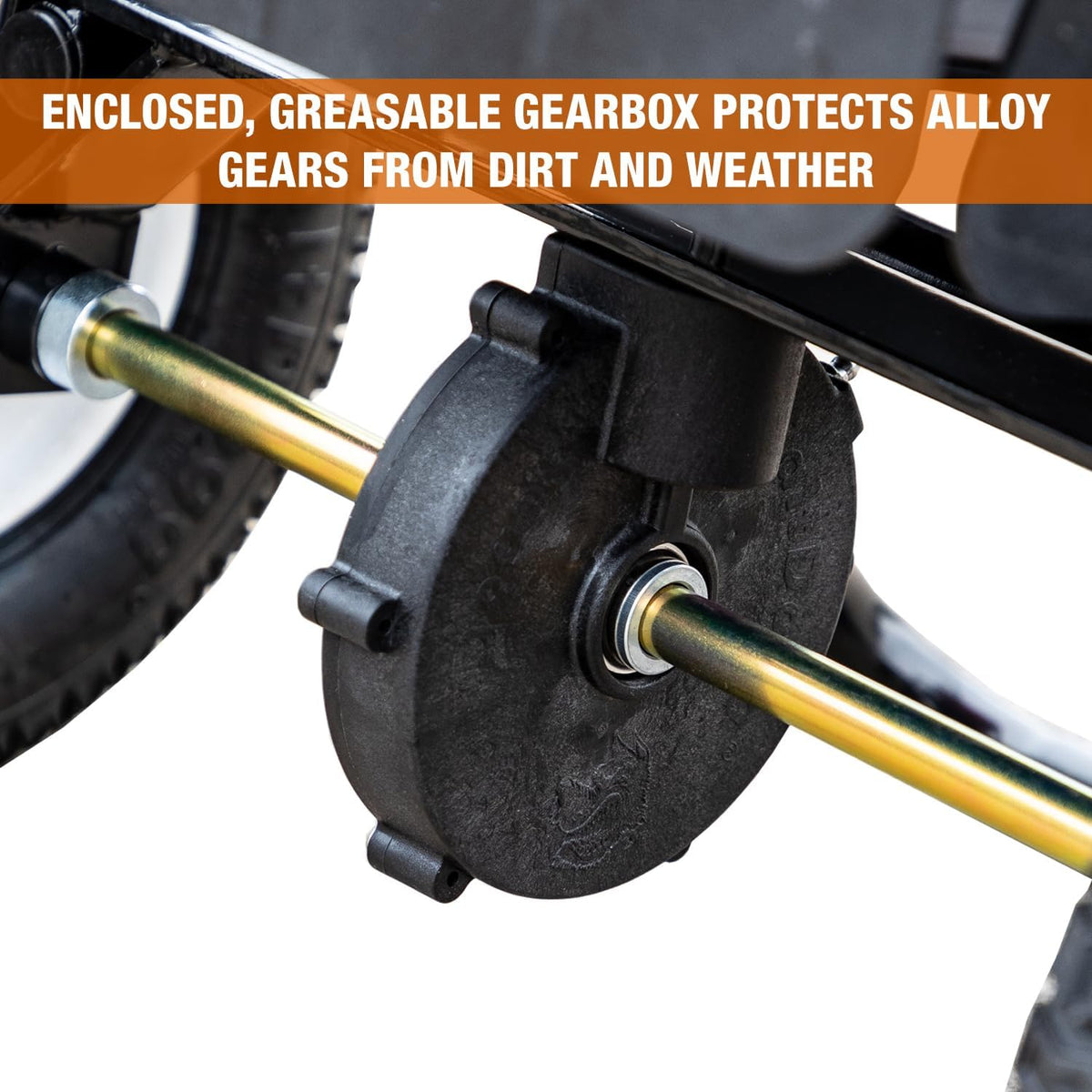 Buyers Products Grounds Keeper 3039632R Walk-Behind Push Spreader, 100 lb Capacity, All-Season Use
