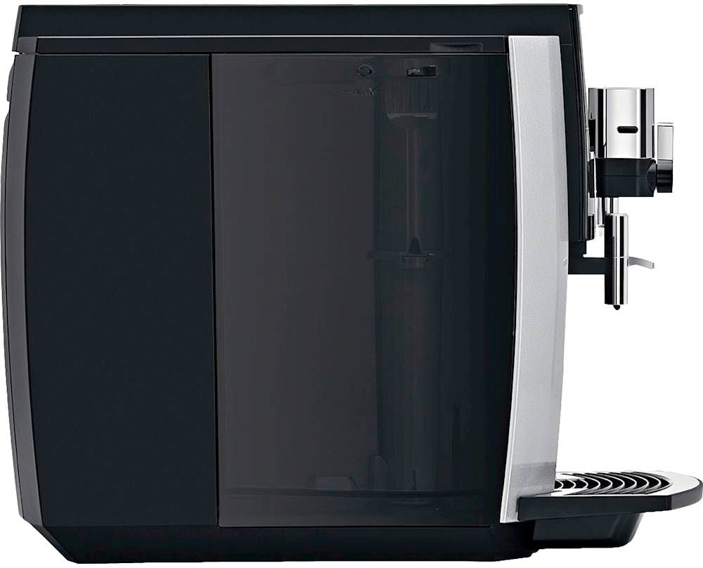 JURA S8 Automatic Espresso Machine – Moonlight Silver, 15 Bars, 4.3 in Touchscreen, Fine Foam Frother