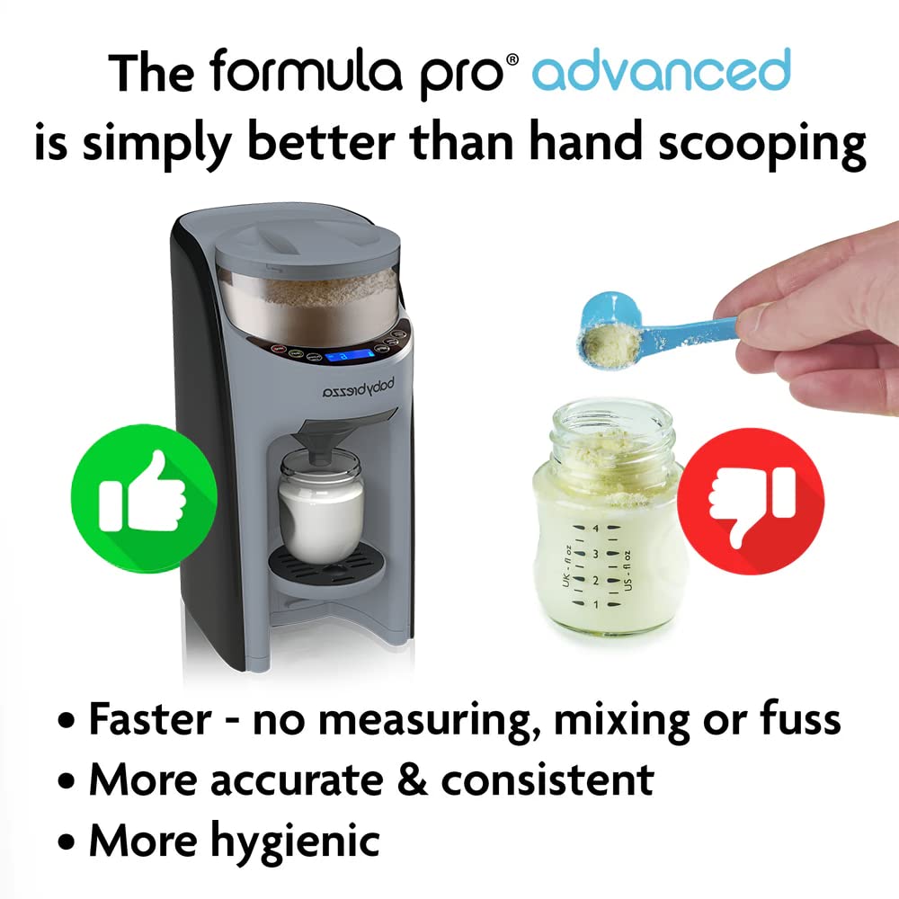 Baby Brezza Formula Pro Advanced Automatic Warm Formula Dispenser, BPA-Free, White