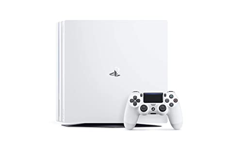 PlayStation 4 Pro 1TB Console – White, 4K HDR Gaming and Entertainment