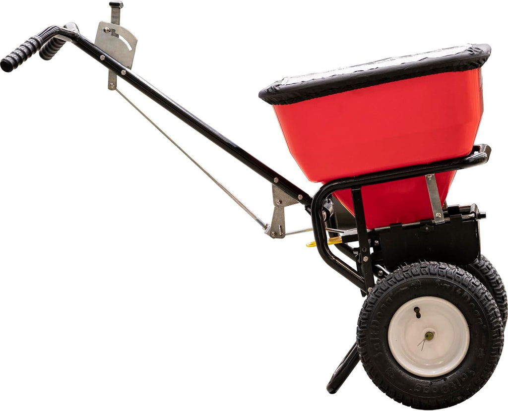 Buyers Products Grounds Keeper 3039632R Walk-Behind Push Spreader, 100 lb Capacity, All-Season Use