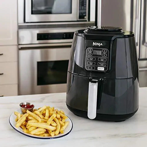 Ninja AF101 4-Quart Air Fryer - Black/Grey, 105-400F, Ceramic Nonstick Basket, Roast, Reheat & Dehydrate