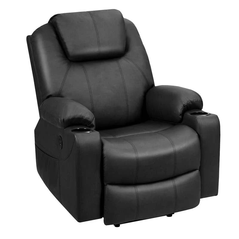 Electric Power Lift Recliner Chair with Heat & 8-Point Massage – USB, Cup Holders, for Elderly