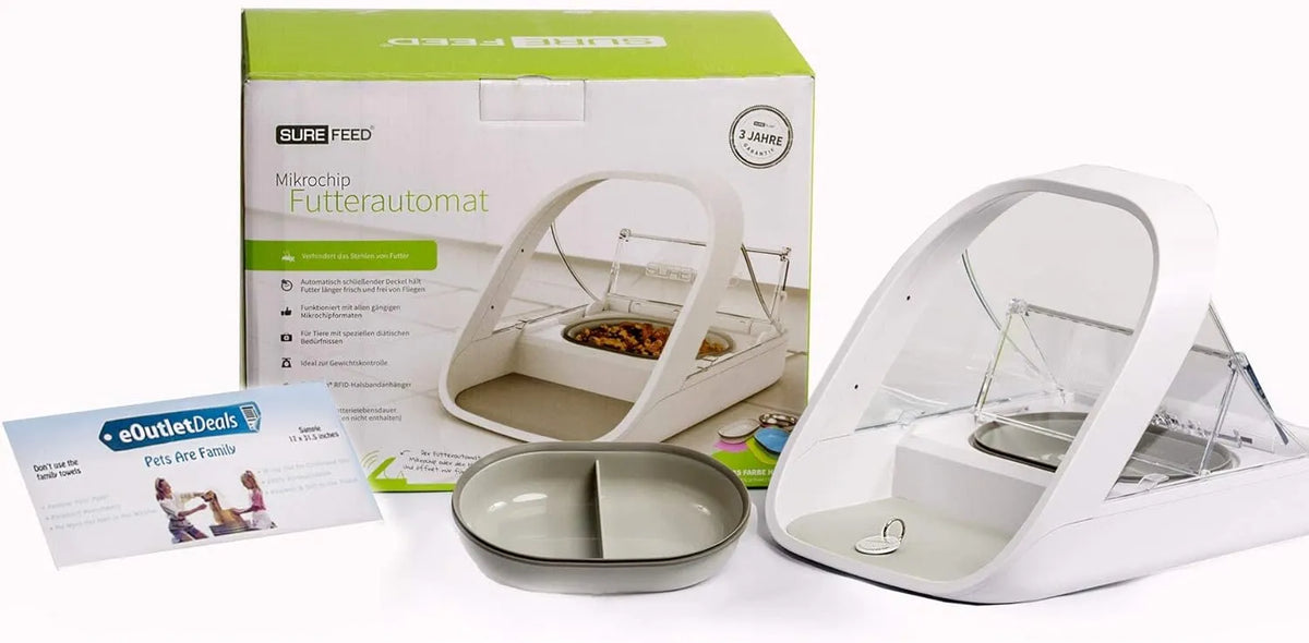 SureFeed MPF001 Microchip Automatic Pet Feeder – Wet & Dry Food, App Controlled