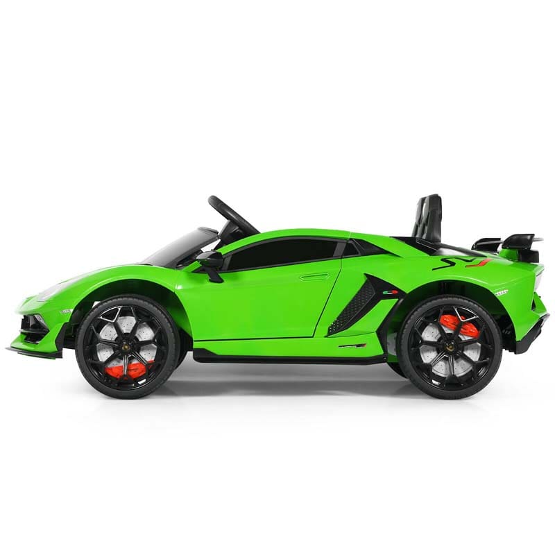 Licensed Lamborghini SVJ 12V Kids Ride-On Car – Electric Sports Car with Remote, Trunk, Music & LED Lights