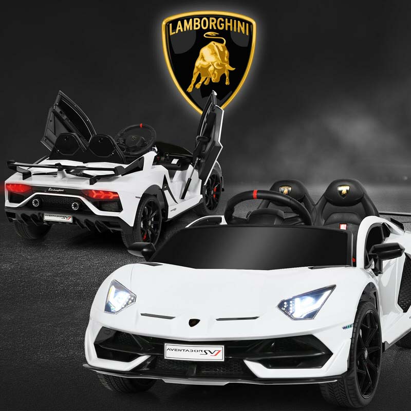 Licensed Lamborghini SVJ 12V Kids Ride-On Car – Electric Sports Car with Remote, Trunk, Music & LED Lights