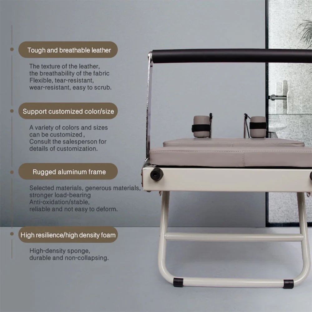 ARKANTOS Foldable Pilates Reformer for Home Use – Pilates Machine with 5 Resistance Cords, 250 lb Capacity