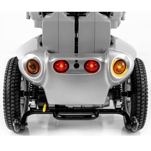 Tzora Titan Hummer XL Folding 4-Wheel Mobility Scooter – 15.5 Mile Range, 6.8 mph (Silver)
