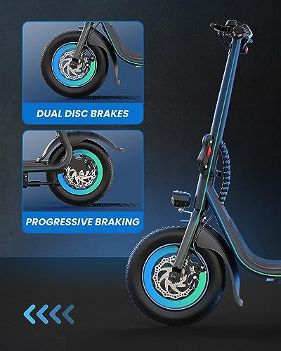 URBANMAX C1 Folding Electric Scooter with Seat – 450W Motor, 22-Mile Range, 15.5 mph, LCD