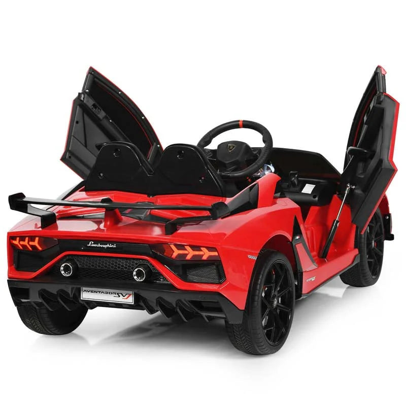 Licensed Lamborghini SVJ 12V Kids Ride-On Car – Electric Sports Car with Remote, Trunk, Music & LED Lights