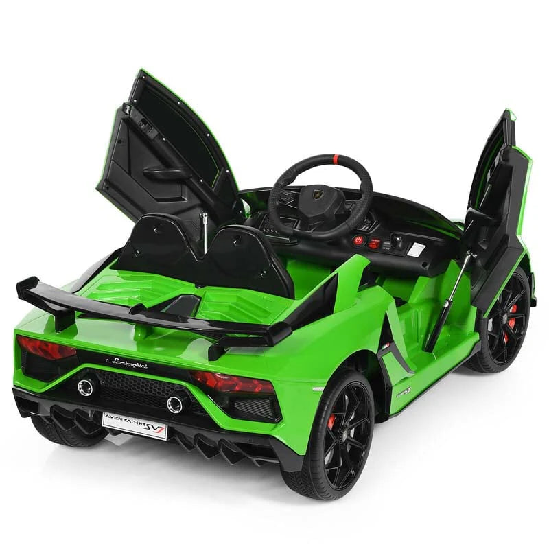 Licensed Lamborghini SVJ 12V Kids Ride-On Car – Electric Sports Car with Remote, Trunk, Music & LED Lights