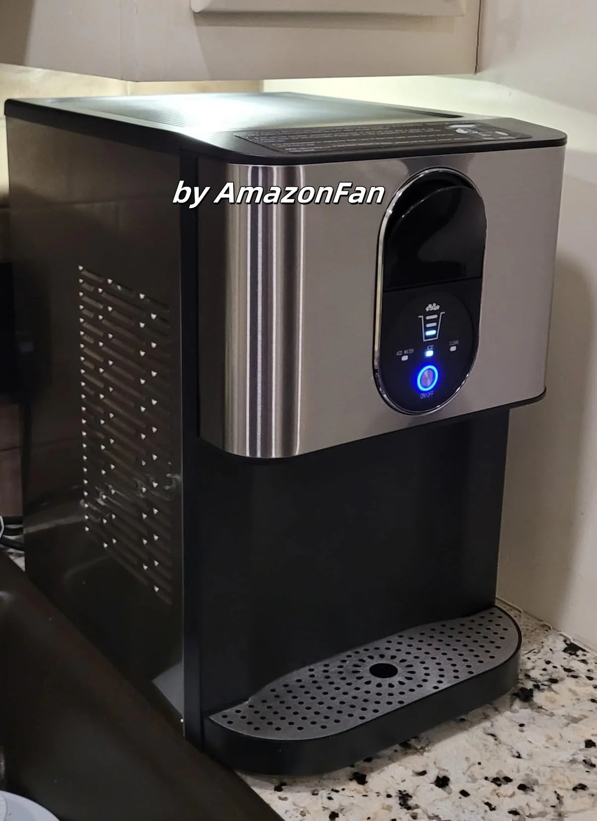 COWSAR Countertop Nugget Ice Maker – 44 lb/24h Self-Dispensing Pellet Ice Machine