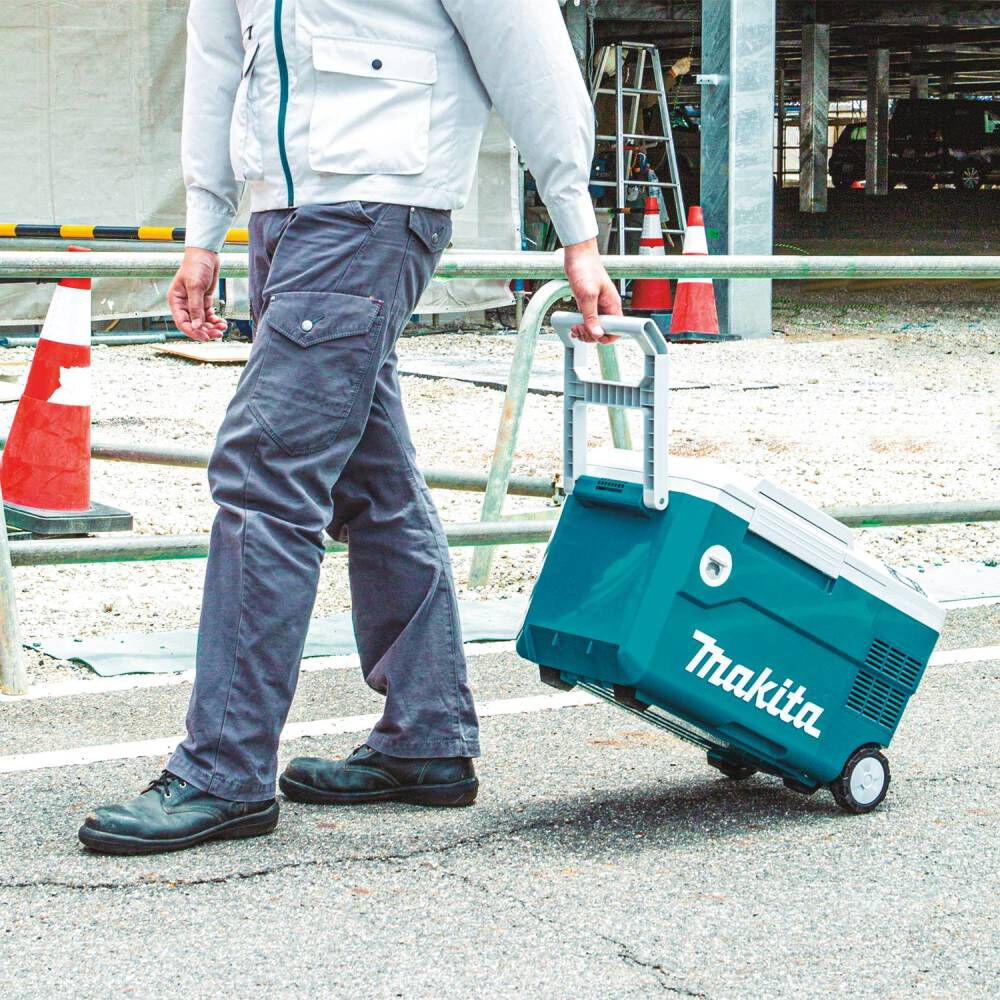 Makita 18V X2 LXT Cooler/Warmer Box DCW180Z – 12V/24V Car & AC Powered, 4 Cooling + 2 Warming Modes