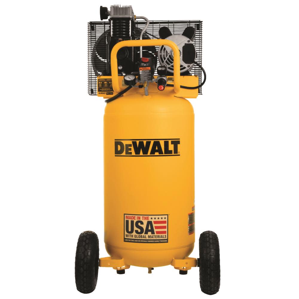 DEWALT DXCM251 25-gallon wheeled vertical electric air compressor