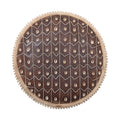 Hand-Carved Cameroon Shield with Cowrie Shells & White Beads