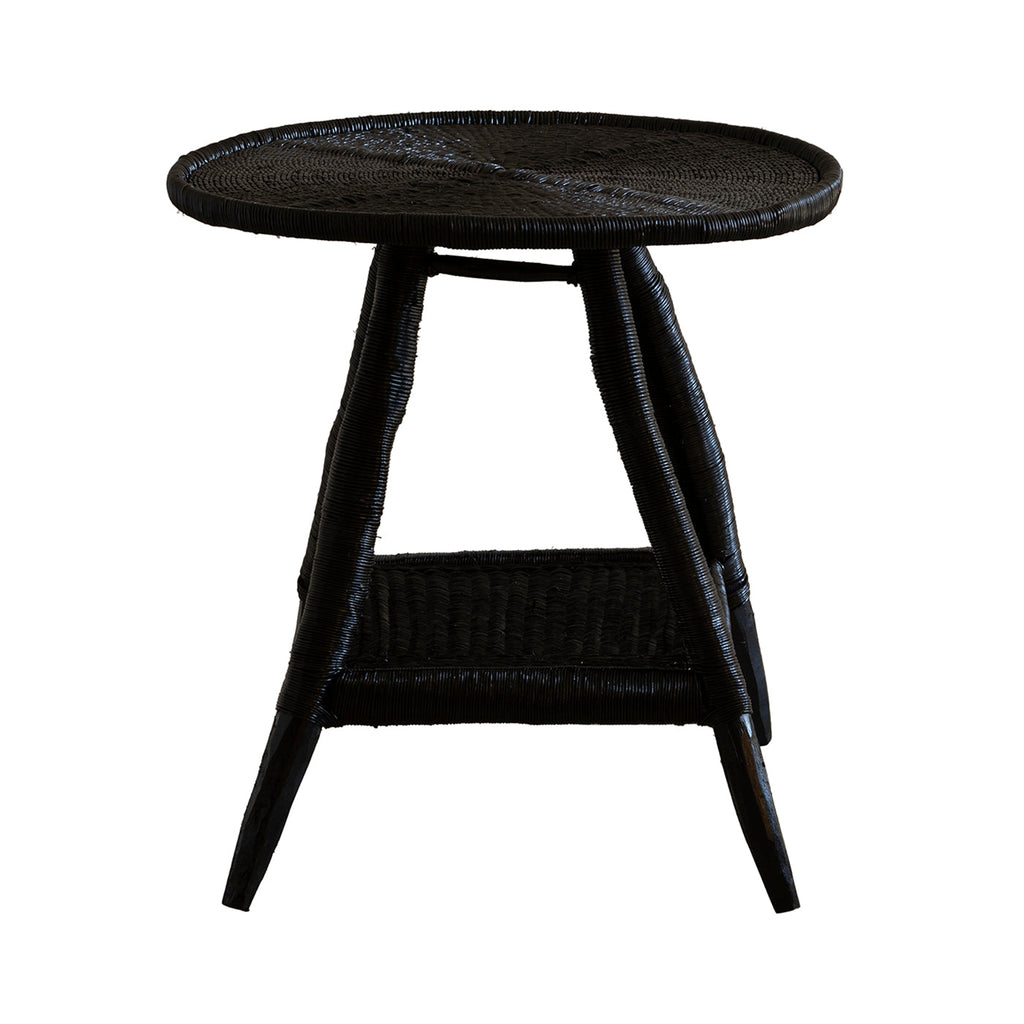 Black Handwoven Malawi Cane Furniture – Chair, Table & Loveseat